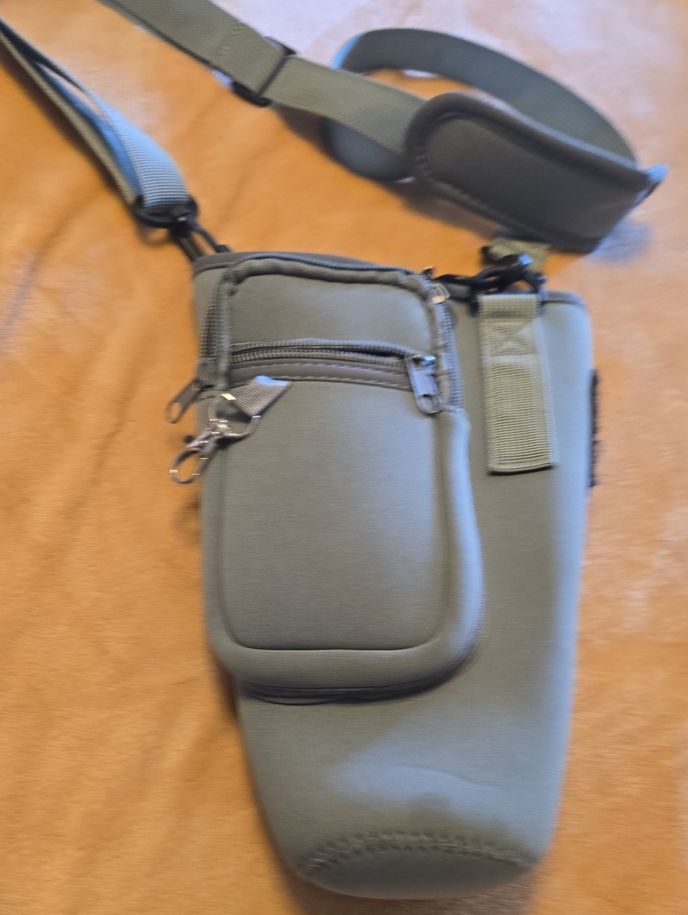 Gray Neoprene Crossbody Yeti / Stanley Cup Holder